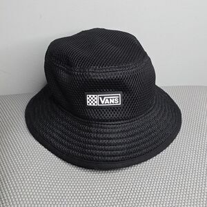 Vans Women's OS Black Meshed Up Bucket Hat‎